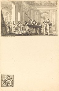 Putti preparando a decoração interior de uma mansão