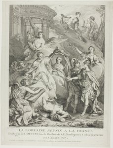 La Lorraine reunie a la France (A Lorena reunida com a França) de Charles Nicolas Cochin I