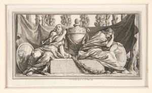Vinheta funerária para Mme. de France, Duquesa de Parma