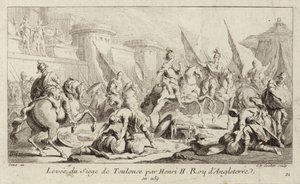 O Rei Henrique II de Inglaterra levanta o seu cerco de Toulouse de Charles Nicolas II Cochin