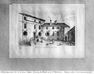 Casa de Jean de La Fontaine (1621-95) em Chateau-Thierry, 1838