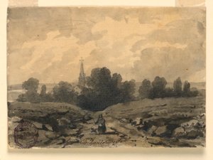 Em uma estrada rural de Charles Nicolas Ransonnette