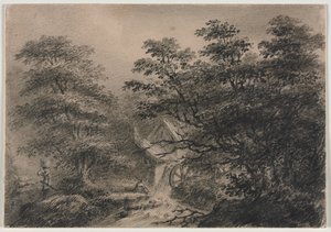 Paisagem com um moinho. de Charles Norris