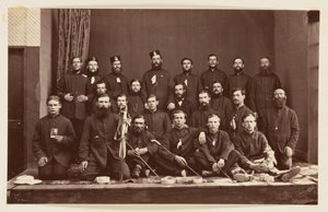 Retrato de grupo militar