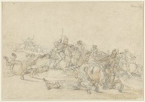 luta equestre de Charles Parrocel