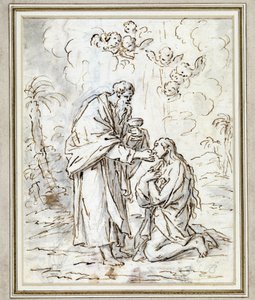 A última comunhão de Maria Madeleine (desenho)