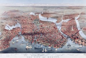 A cidade de Boston, pub. 1873 de Charles Parsons