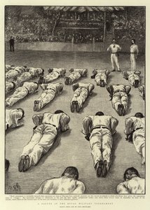 Uma saudação no Royal Military Tournament
