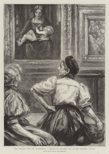 A Madonna e as Charwomen, um esboço sobre o dia da limpeza na National Gallery