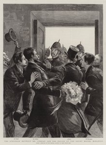 A luta entre o Sr. O&39;Brien e a polícia no tribunal, Midleton