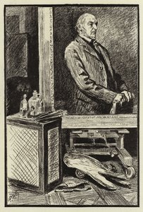 O estúdio de Frank Holl de Charles Paul Renouard