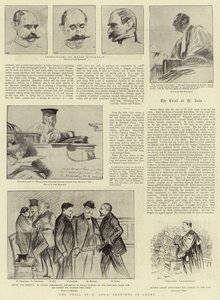 O Julgamento de M Zola, Sketches in Court