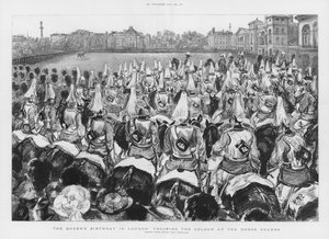Trooping a cor nos protetores de cavalo