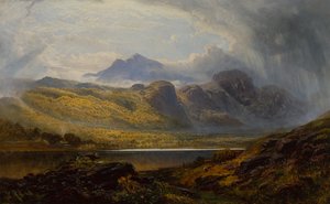 Llyn Crafnant, Moel Siabed na Distância, Norte do País de Gales de Charles Pettitt