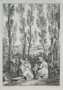 O piquenique. de Charles Philibert Lasteyrie du Saillant