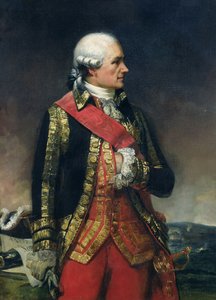 Jean-Baptiste de Vimeur (1725-1807) Conde de Rochambeau (óleo sobre tela) de Charles Philippe Lariviere