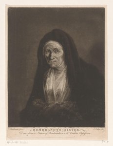 Retrato de uma mulher idosa desconhecida
Rembrandts - irmã (título sobre o objecto)