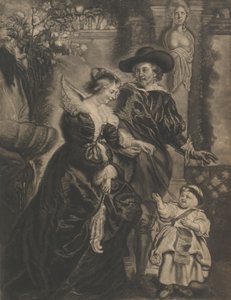 Rubens, sua esposa, Helena Fourment, e seu filho, ca. 1770.