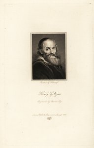 Retrato de Hendrick Goltzius, gravador, desenhista e pintor holandês nascido na Alemanha de Charles Pye