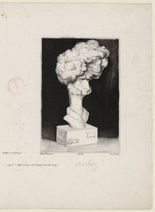 Hector Berlioz de Charles Ramelet (1805-1851) após um busto de Jean-Pierre Dantan (1800-1869) de Charles Ramelet