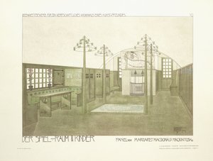 Viveiro, c.1901 (litografia colorida) de Charles Rennie (after) Mackintosh