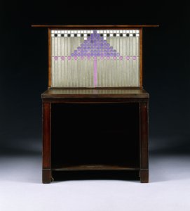 Um gabinete de escrita projetado para Walter W. Blackie Esq., Hill House, Edimburgo de Charles Rennie Mackintosh