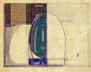 Projeto para WJ Bassett-Lowke, 1916 de Charles Rennie Mackintosh