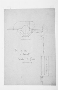 Plano de Poço no Lavatório, Certosa de Pavia, 1891 de Charles Rennie Mackintosh
