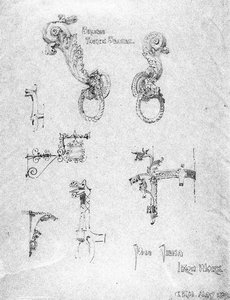 Alguns Siena Iron Work, 1891 de Charles Rennie Mackintosh