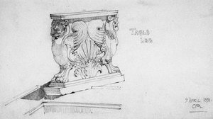 Perna de mesa, 1891 de Charles Rennie Mackintosh