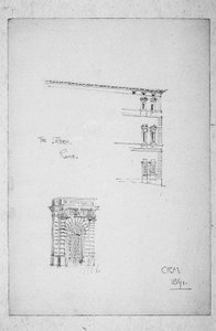 O Latrão, Roma, 1891 de Charles Rennie Mackintosh