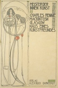 Página de rosto da Casa de um amigo de arte (Mestre do Interior II), 1902 de Charles Rennie Mackintosh