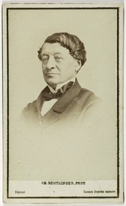 Retrato de Laborde Léon, diplomata, arqueólogo e curador do Louvre, c.1860-90 (foto)