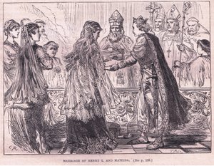 Casamento de Henrique I e Matilda AD 1102 de Charles Ricketts