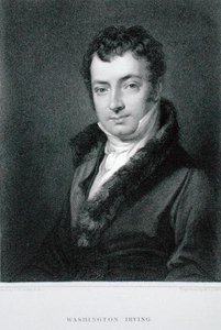 Washington Irving (1783-1859), gravada por Moseley Isaac Danforth (d.1862) (gravura)