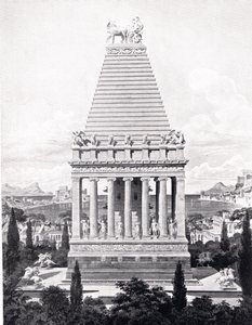 O Mausoléu Original, ilustração da "História das Nações de Hutchinson"