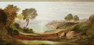 Manhã, chepstow, castelo, monmouthshire de Charles Robert Leslie