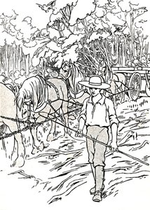 Um Colono Limpando Sua Terra, 1912 de Charles Robinson