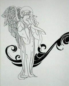 Angel and Baby, ilustração de 