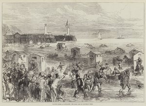 Cena de banho em Boulogne, a maré alta no sábado semana de Sir John Charles Robinson