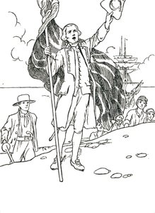 Capitão Cook Landing na Austrália, 1912 de Charles Robinson