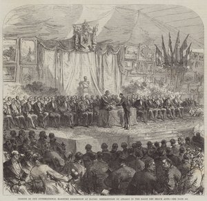 Encerramento da Exposição Internacional Marítima de Havre, Distribuição de Prêmios no Salão das Belas Artes de Sir John Charles Robinson