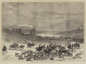 Caça à raposa na Campagna, última reunião da caçada romana de Sir John Charles Robinson