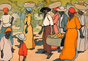 Indo ao mercado, 1912 de Charles Robinson