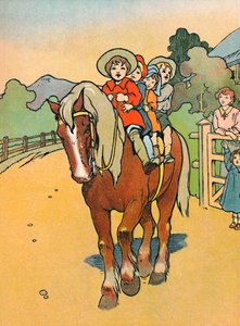 Indo para a escola na Nova Zelândia, 1912 de Charles Robinson