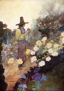 Hans no seu jardim de Charles Robinson