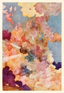 "Ouça, ouça! A cotovia no portão do céu canta, e Phoebus "gins levantam-se" frontispício de "Reveillez" em As Canções e Sonetos de William Shakespeare de Charles Robinson