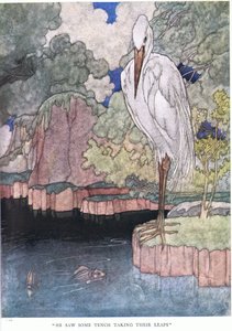 Ele viu algumas Tench dando seus saltos, década de 1930 de Charles Robinson