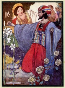 Ilustração para o Rubaiyat de Omar Khayyam de Charles Robinson