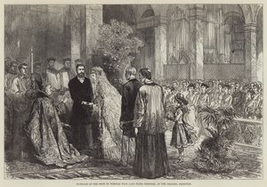 Casamento do duque de Norfolk com Lady Flora Hastings, no Oratório, Brompton